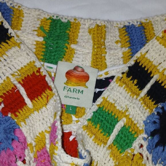 Farm Rio Colorful Crochet Women Shorts - Picture 5 of 5